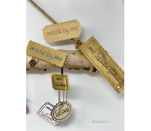 Stickserie - 95 Handmade Tags Labels